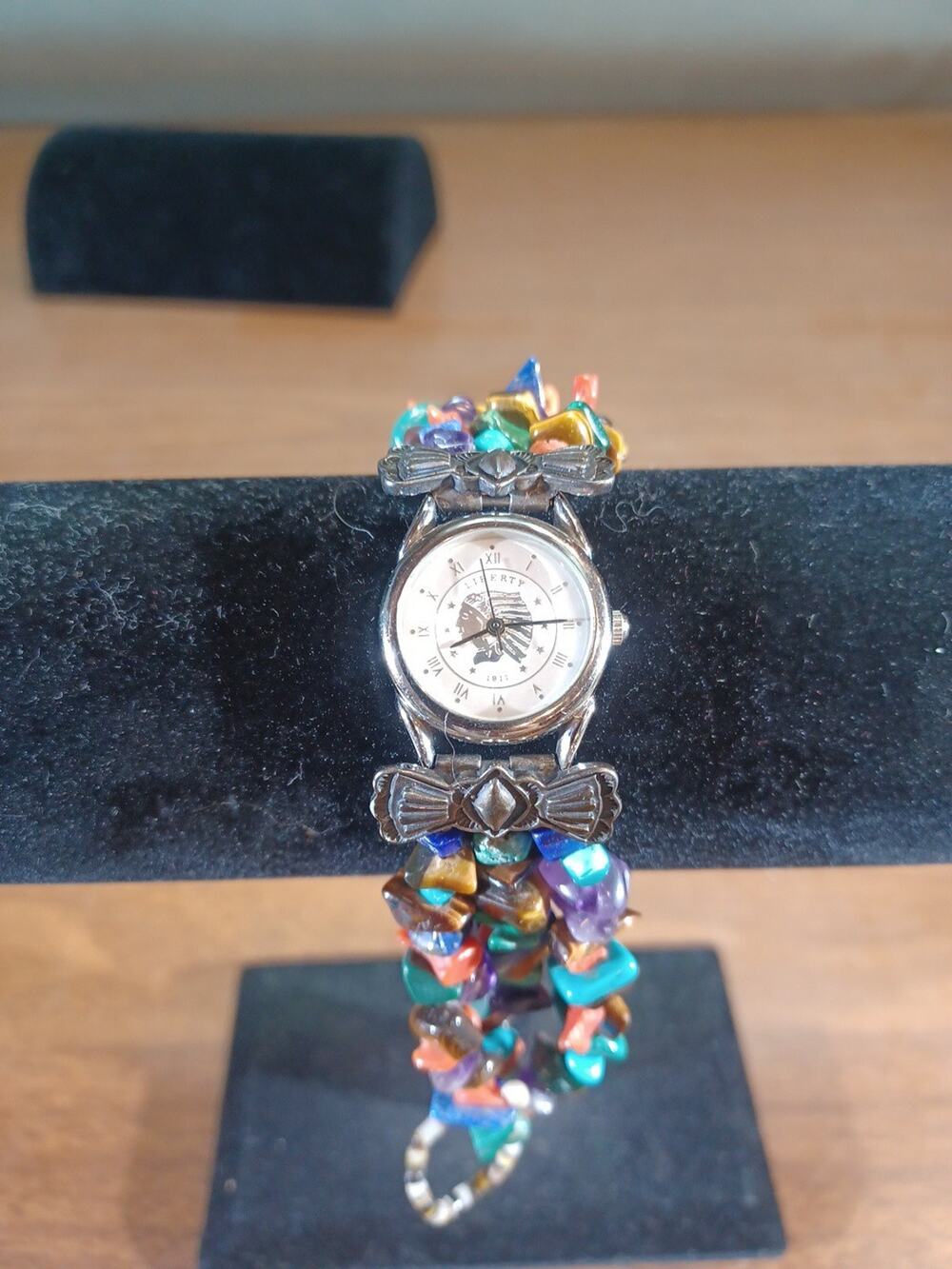 UNIQUE Women's Charming 925 STERLING SILVER NATIVE Watch-Bracelet LIBERTY 1911